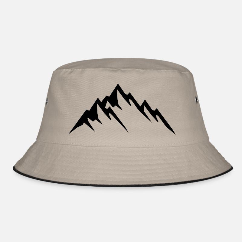 mountains design Bucket Hat