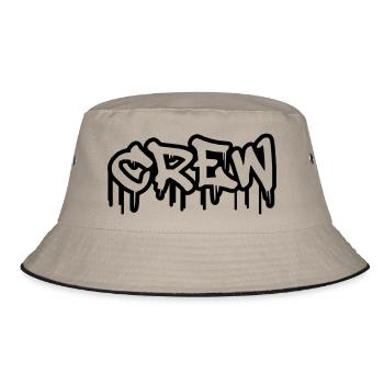crew - Bucket Hat - Khaki/Schwarz - Vorne