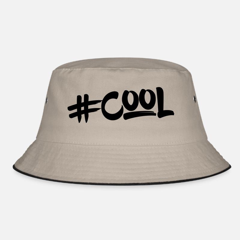 Schriftzug / Hashtag "cool" Bucket Hat