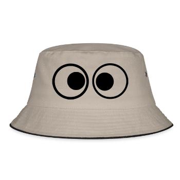 Eyes 1 - Bucket Hat - khaki/black - Front