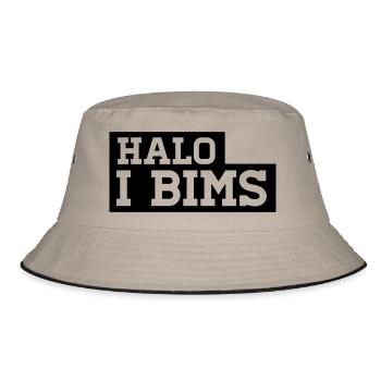 HALO - I BIMS - Bucket Hat - Khaki/Schwarz - Vorne