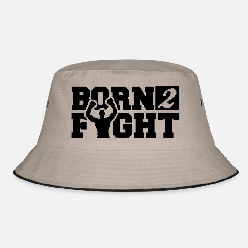 born_2_fight_a1 Bucket Hat