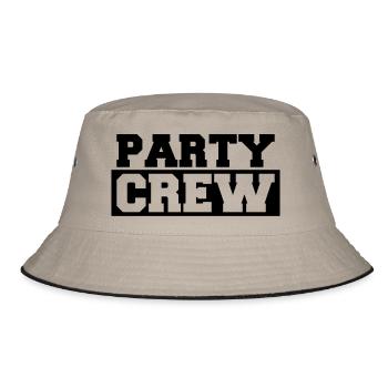 Timbres textuels Party Crew pour les équipes Cool Friends - Bob - kaki/noir - Devant