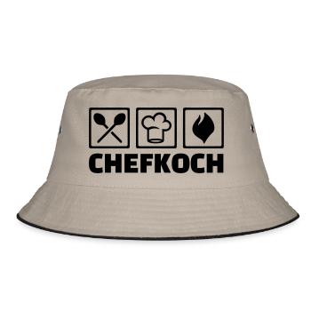 Chefkoch - Bucket Hat - Khaki/Schwarz - Vorne