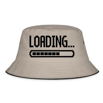 loading bar - Bucket Hat - khaki/black - Front