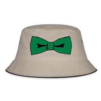 Bow Tie - Bucket Hat - khaki/black - Front