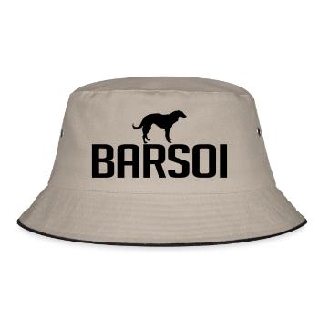 BARSOI Hunderasse - Bucket Hat - Khaki/Schwarz - Vorne
