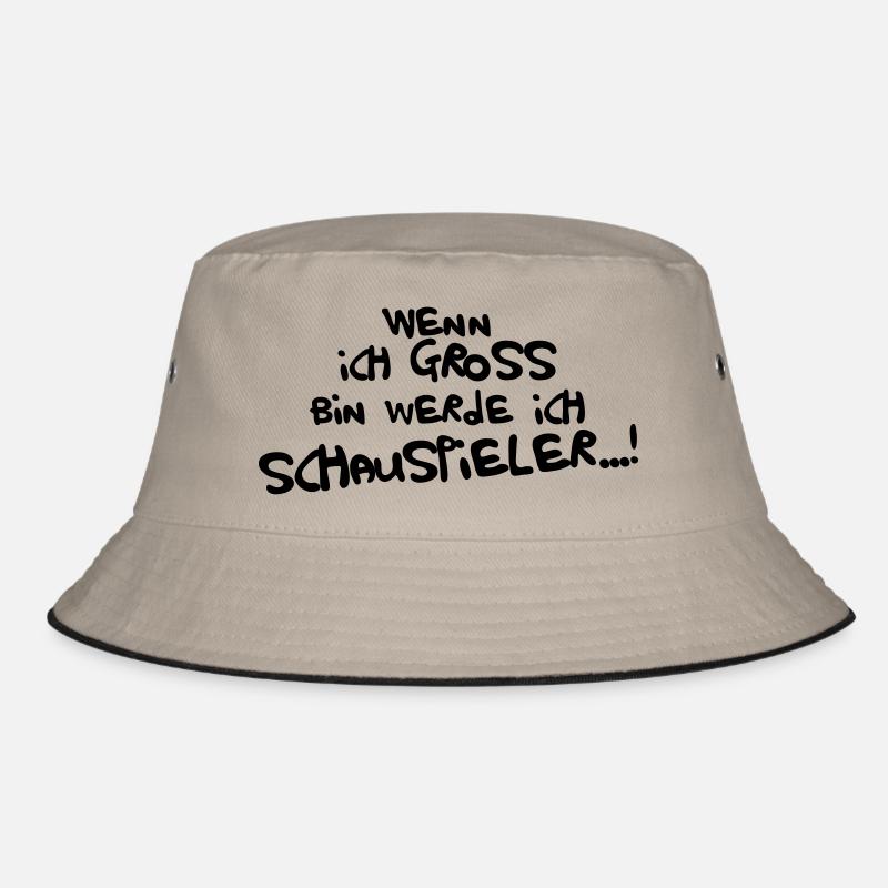 Ich werde Schauspieler - Bucket Hat - Khaki/Schwarz