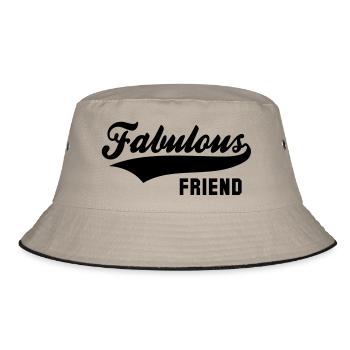 Fabulous FRIEND - Bucket Hat - khaki/black - Front