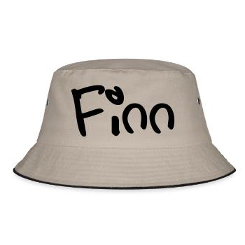 finn - Bucket Hat - Khaki/Schwarz - Vorne