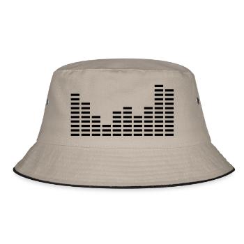 music_eq_f1 - Bucket Hat - khaki/black - Front