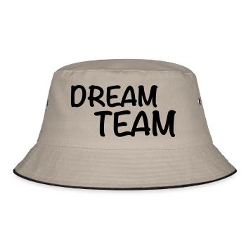 Dream Team - Bucket Hat - khaki/black - Front