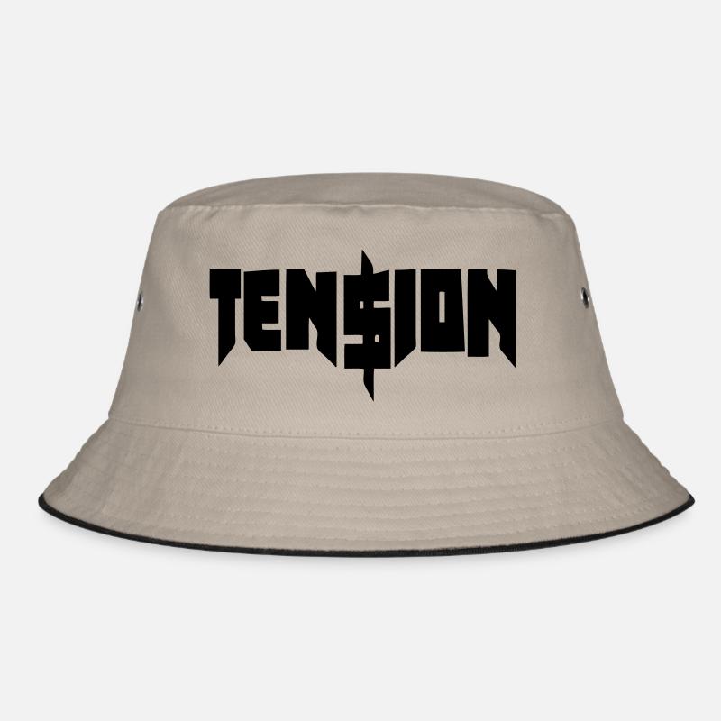 (tension) - Bucket Hat - Khaki/Schwarz