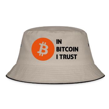 bitcoin - Bucket Hat - khaki/black - Front