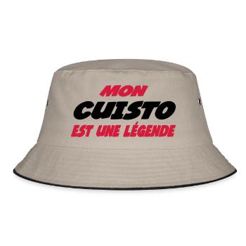 Mon CUISTO est une légende !!! - Bob - kaki/noir - Devant