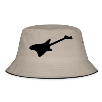 e gitarre 01 - Bucket Hat - Khaki/Schwarz - Vorne