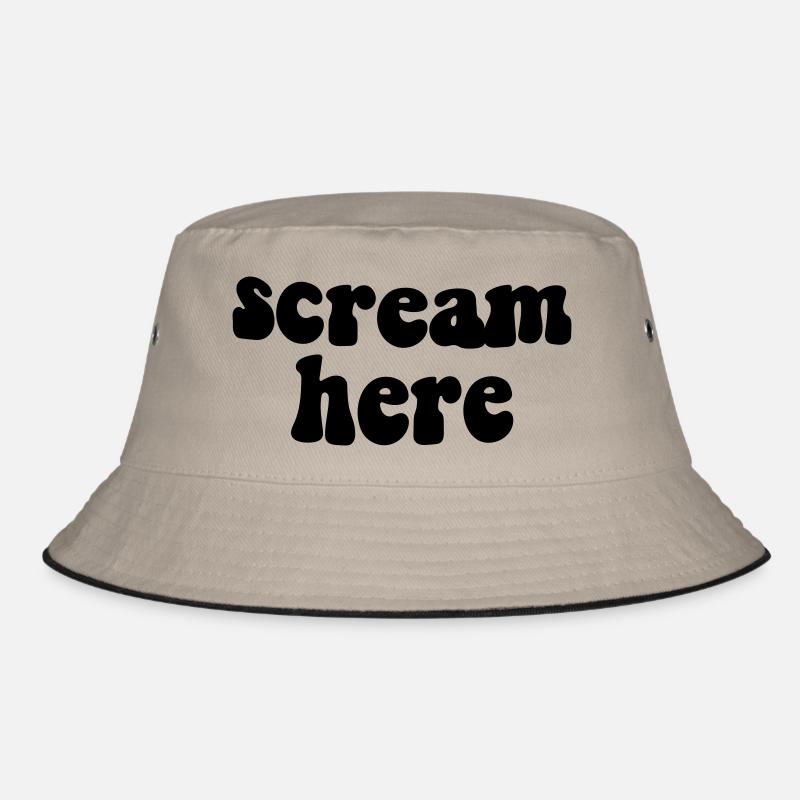 schrei hier Bucket Hat