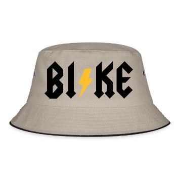 BI!KE - Bucket Hat - Khaki/Schwarz - Vorne