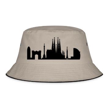 Skyline Barcelona Espagne - Bob - kaki/noir - Devant
