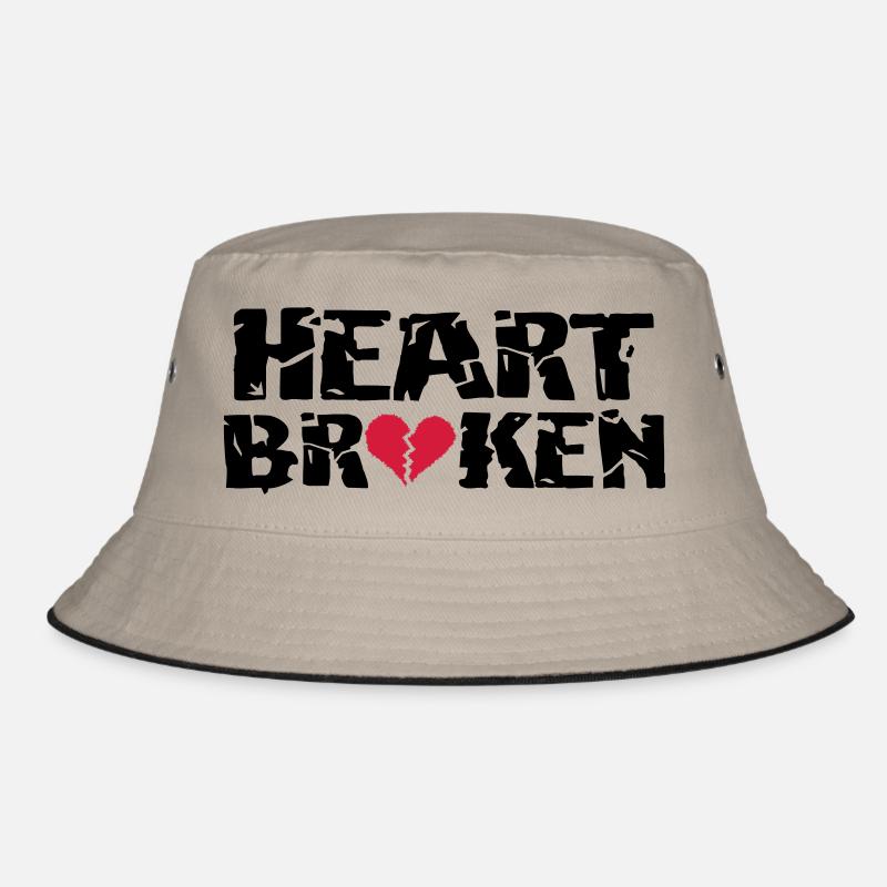 Heart <3Broken - Bucket Hat - khaki/black