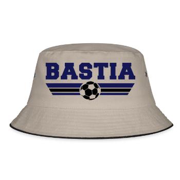 Bastia Fußball - Bucket Hat - Khaki/Schwarz - Vorne