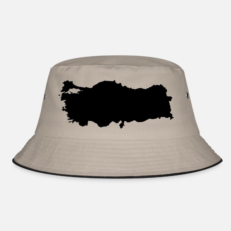 Turkey Map Map Bucket Hat