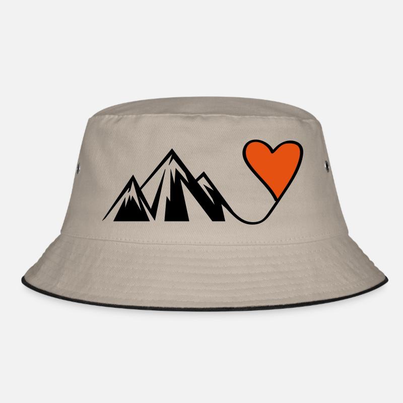 mountain heart Bucket Hat