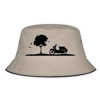 Fahrzeug - Schalbe Baum - Bucket Hat - Khaki/Schwarz - Vorne