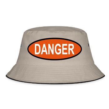 Danger - Bucket Hat - khaki/black - Front