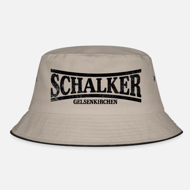 Schalker Gelsenkirchen - Bucket Hat - Khaki/Schwarz