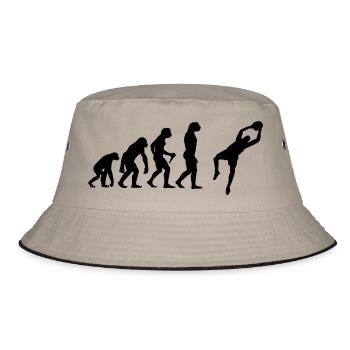 Football Evolution Goalkeeper Footballer Goalkeeper Fussb - Bucket Hat - khaki/black - Front