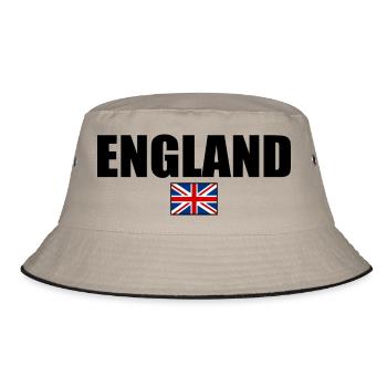 England - Bucket Hat - Khaki/Schwarz - Vorne