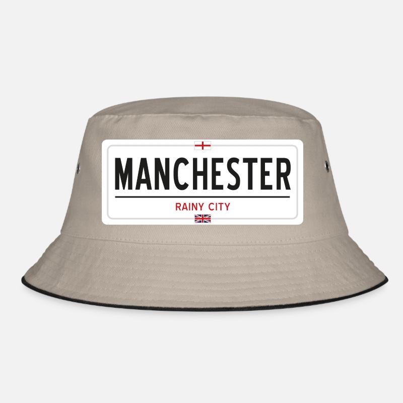 Ortsschild von Manchester Bucket Hat