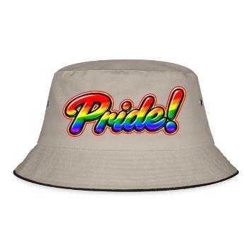 Pride - Bucket Hat - Khaki/Schwarz - Vorne