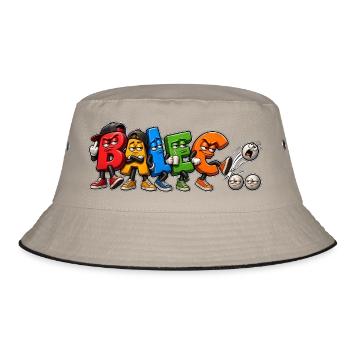 BALÈC – Humor Je M'en Fous - Bucket Hat - Khaki/Schwarz - Vorne