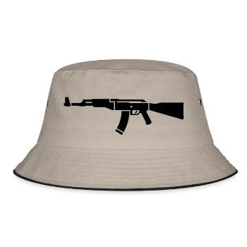 AK 47 - Bucket Hat - khaki/black - Front