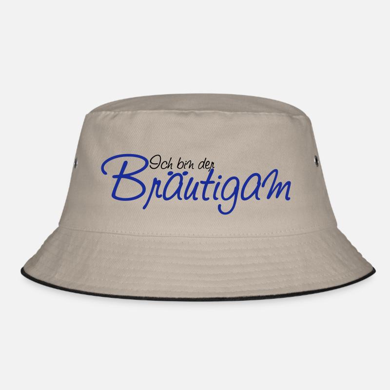 ich_bin_der_braeutigam - Bucket Hat - khaki/black