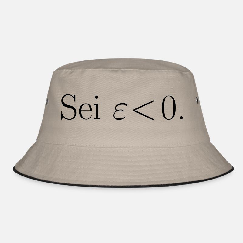 Sei epsilon < 0. Geschenk Idee - Bucket Hat - Khaki/Schwarz