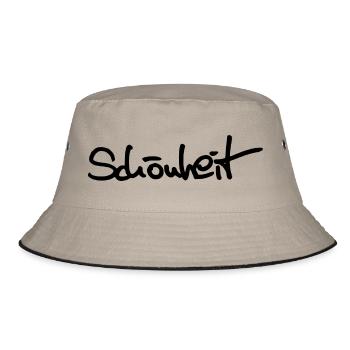Schönheit - Bucket Hat - Khaki/Schwarz - Vorne