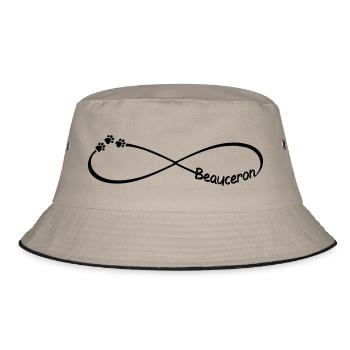 Beauceron Dog Infinity Symbol Dog Love - Bucket Hat - khaki/black - Front