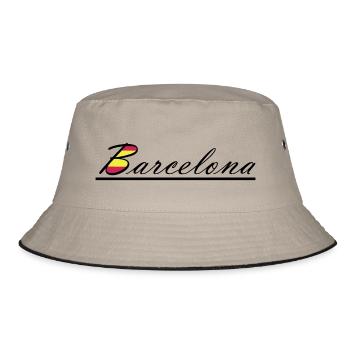 Barcelona - Bucket Hat - Khaki/Schwarz - Vorne