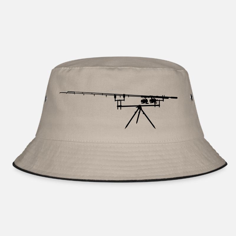 carp rods - Bucket Hat - khaki/black