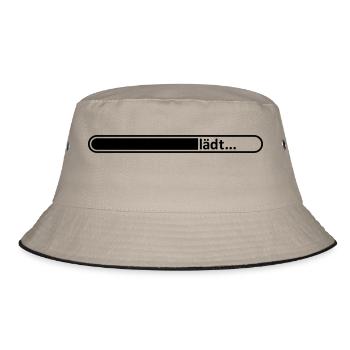 Loading bar / / pregnant / / baby coming / / - Bucket Hat - khaki/black - Front