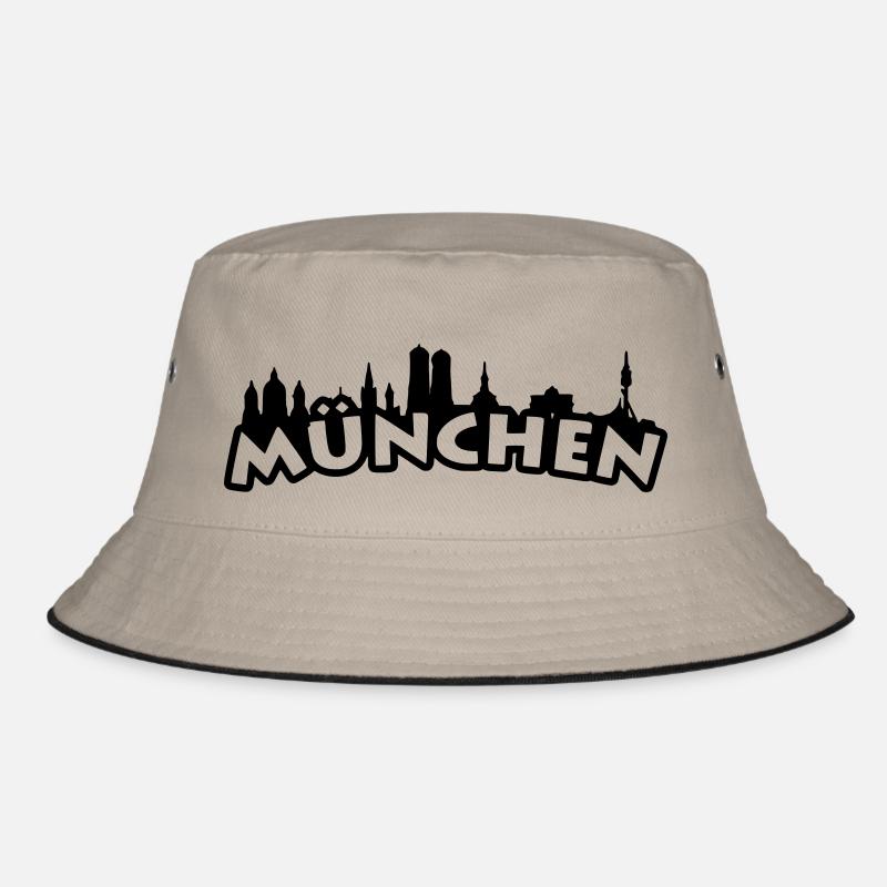 München - Bucket Hat - Khaki/Schwarz