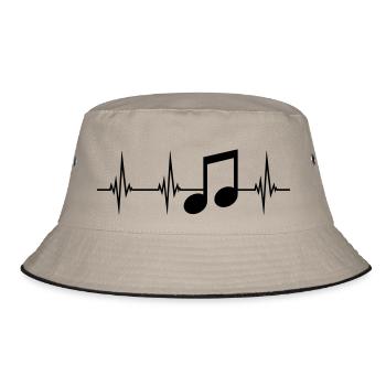 musique herzschlag puls fréquence signe fête m - Bob - kaki/noir - Devant
