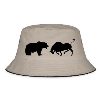trading - Bucket Hat - khaki/black - Front