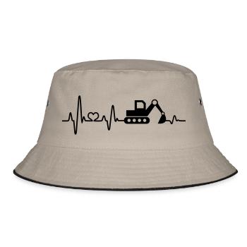Cadeau de conducteur d'excavatrice de chantier de construction d'excavatrice - Bob - kaki/noir - Devant