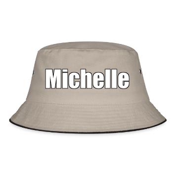 Michelle - (Human Name) - Bucket Hat - khaki/black - Front