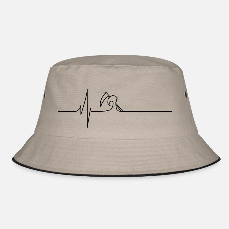 Elektrokardiogramm - Tod - Schwarz Bucket Hat