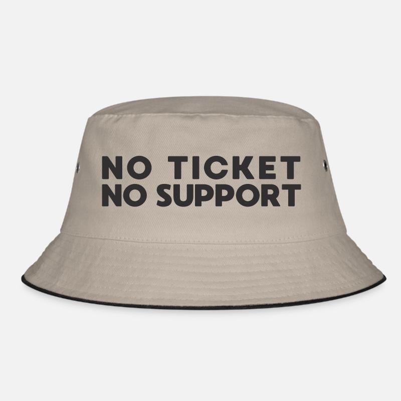 No Ticket No Support IT Admin Bucket Hat